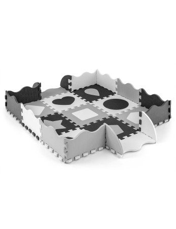 MILLY MALLY 5613 Putų kilimėlio dėlionė 25vnt. Jolly 3x3 formos - pilkos spalvos