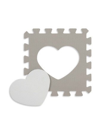 MILLY MALLY 5614 Dėlionių kilimėlis Jolly 3x3 Shapes - rožinis pilkas