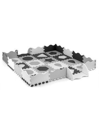 MILLY MALLY 5616 Putų kilimėlio dėlionė 36 vnt. Jolly 4x4 formos - pilkos spalvos