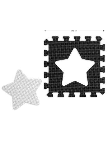 MILLY MALLY 5616 Putų kilimėlio dėlionė 36 vnt. Jolly 4x4 formos - pilkos spalvos