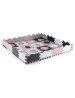 MILLY MALLY 5617 Dėlionių kilimėlis Jolly 4x4 Shapes - rožinis pilkas