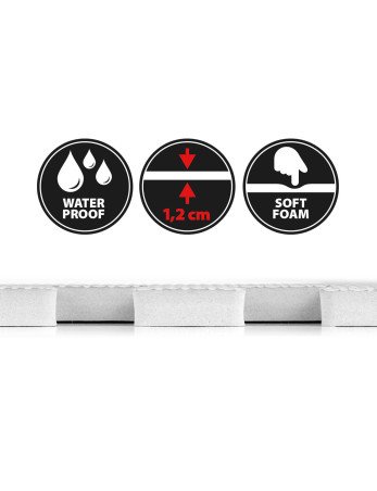 MILLY MALLY 5619 "Jolly" 2x2 pilkas putplasčio dėlionės kilimėlis