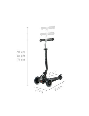 MILLY MALLY 5690 Qplay Sema Pro 3-in-1 paspirtukas juodas