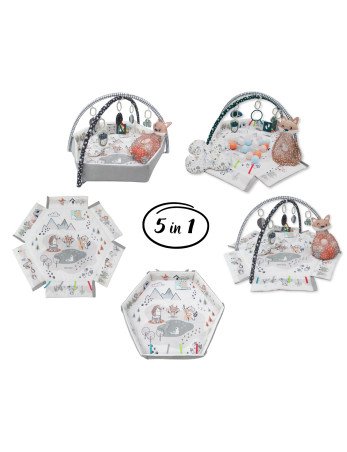 MILLY MALLY 6141 Kūdikių kilimėlis 5in1 Minky