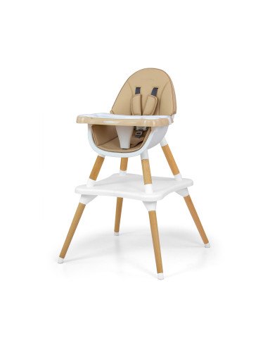 MILLY MALLY 2-in-1 maitinimo kėdutė Malmo Beige-Maitinimo kėdutės-Vaiko kambarys