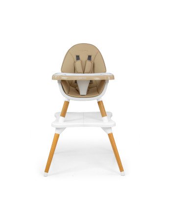 MILLY MALLY 2-in-1 maitinimo kėdutė Malmo Beige-Maitinimo kėdutės-Vaiko kambarys