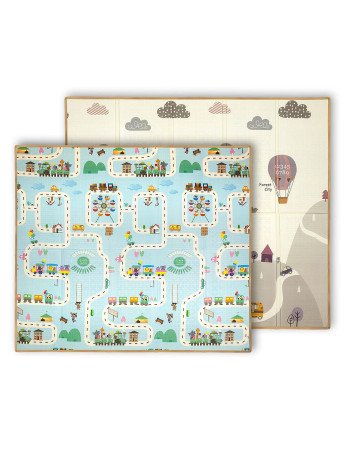 MILLY MALLY sulankstomas putplasčio kilimėlis Žaisti traukiniais ir automobiliais