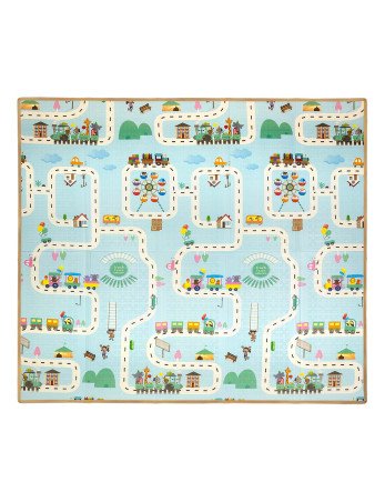 MILLY MALLY sulankstomas putplasčio kilimėlis Žaisti traukiniais ir automobiliais