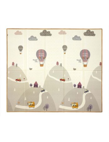 MILLY MALLY sulankstomas putplasčio kilimėlis Žaisti traukiniais ir automobiliais