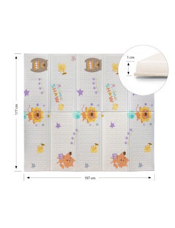 MILLY MALLY sulankstomas putplasčio kilimėlis Play Fox T1