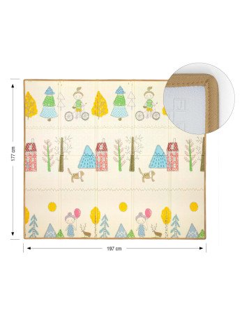 MILLY MALLY sulankstomas putplasčio kilimėlis Play Girl and Numberts T1