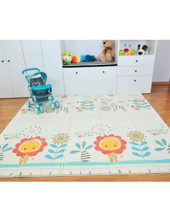 MILLY MALLY sulankstomas putplasčio kilimėlis Play Zebra