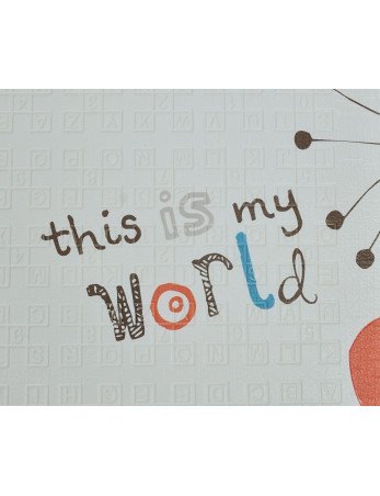 MILLY MALLY sulankstomas putplasčio kilimėlis Play Zebra