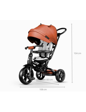 MILLY MALLY Triratukas QPLAY New Prime Oranžinė-Triratukai-Dviratukai ir triratukai