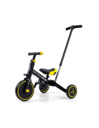 MILLY MALLY Triratukas OPTIMUS Plus 4in1 Juoda-Triratukai-Dviratukai ir triratukai