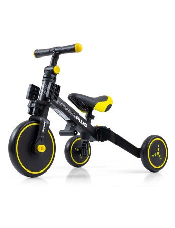 MILLY MALLY Triratukas OPTIMUS Plus 4in1 Juoda-Triratukai-Dviratukai ir triratukai