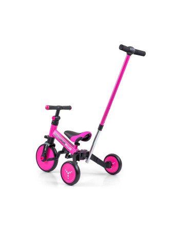 MILLY MALLY Triratukas OPTIMUS Plus 4in1 Rožinė-Triratukai-Dviratukai ir triratukai
