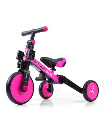 MILLY MALLY Triratukas OPTIMUS Plus 4in1 Rožinė-Triratukai-Dviratukai ir triratukai