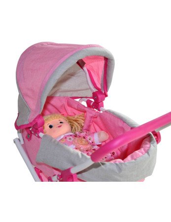 MILLY MALLY Lėlių vežimėlis Alice Prestige Pink