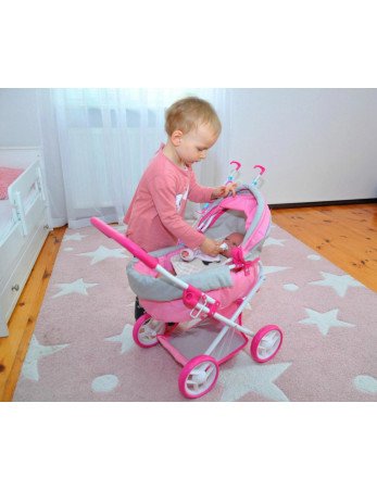 MILLY MALLY Lėlių vežimėlis Alice Prestige Pink