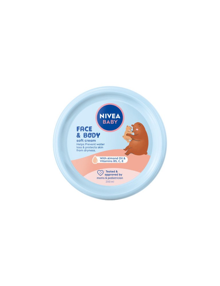 NIVEA BABY 80529 Veido ir kūno priežiūros kremas 200 ml