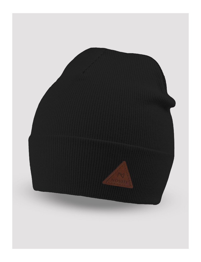 NOVITI CP009-B-06 Pereinamoji dviguba dryžuota kepurė juoda 46-54cm
