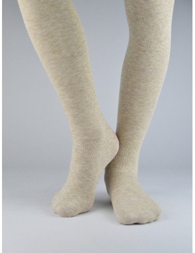NOVITI RB004-G-01 Pėdkelnės super soft beige melange 140/146