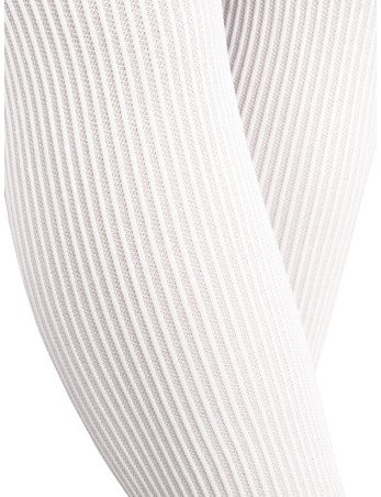NOVITI RM014-G-01 Pėdkelnės micro 30den baltos dryžuotos 140/146