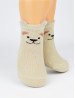 NOVITI SB044-B-02 Berniukų 3D kojinės doggy beige 6-12m