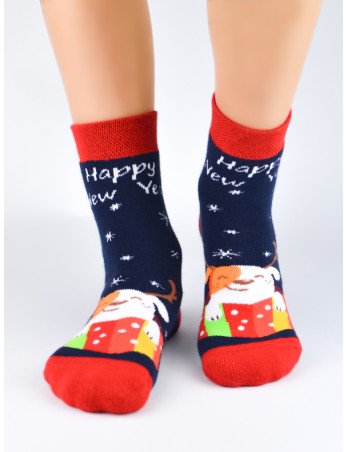 NOVITI SF012-U-01 XMAS Happy New Year frotinės kojinės 31/34