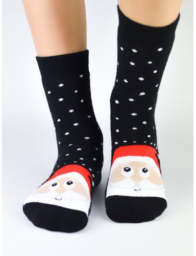 NOVITI SF012-U-03 XMAS Santa Claus frotinės kojinės 31/34