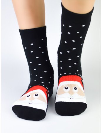 NOVITI SF012-U-03 XMAS Santa Claus frotinės kojinės 31/34