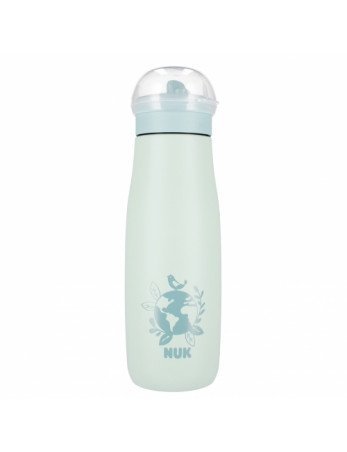 NUK 225328 Nerūdijančio plieno puodelis 500ml Mini +12m pasaulinis