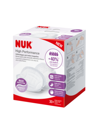 NUK 252134 HIGH PEFORMENCE krūties įklotai 30 vnt.