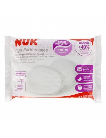 NUK 252137 HIGH PEFORMENCE krūtų įklotai 8vnt.