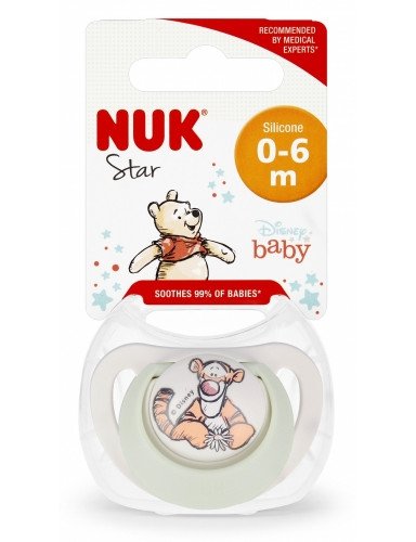 NUK 730905 Silikoninis čiulptukas 0-6 mėn.