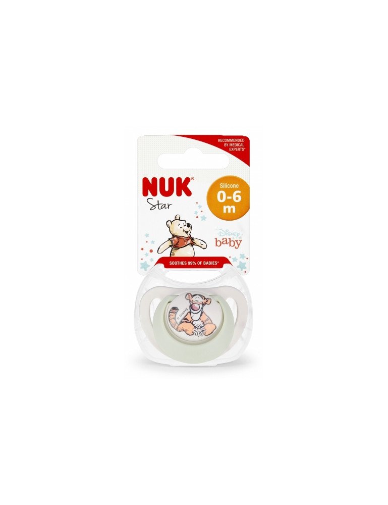 NUK 730905 Silikoninis čiulptukas 0-6 mėn.