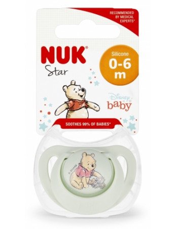 NUK 730905 Silikoninis čiulptukas 0-6 mėn.