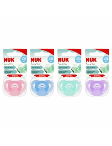 NUK 736121 SENSITIVE čiulptukas 6-18m 1 vnt