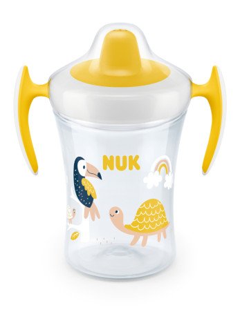 NUK 751140 EVOLUTION TRAINER CUP 230 ml lašinamas puodelis