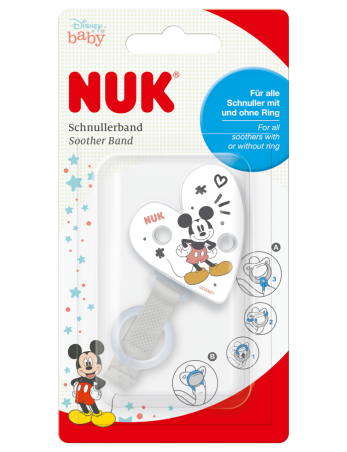 NUK 751448 DISNEY MICKEY Mousie čiulptukas su dirželiu