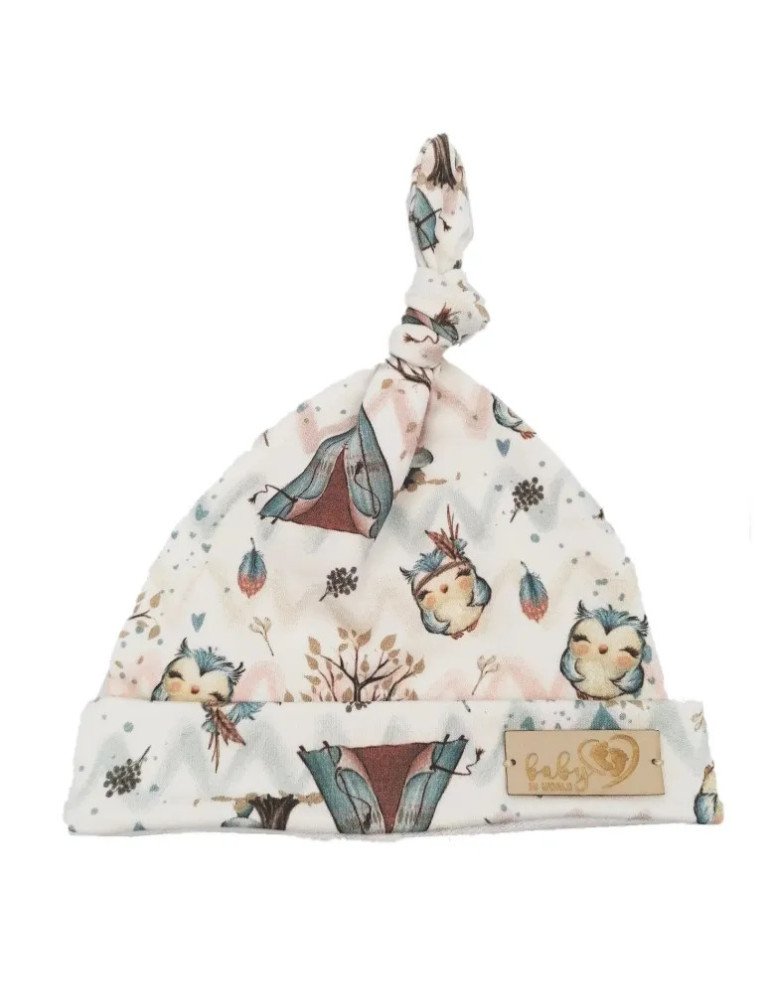 BABY 01056 Kūdikių kepuraitė Smurfette Owl 0-3m
