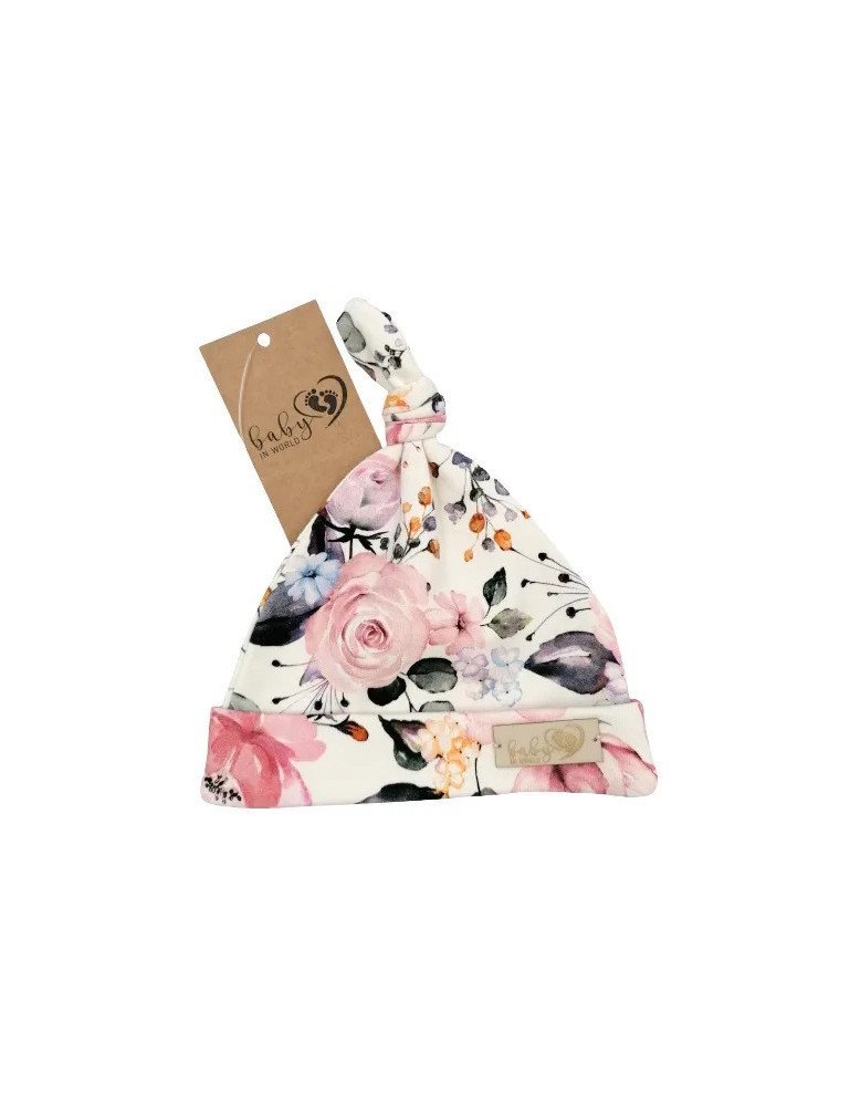 BABY 01088 Kūdikių Smurfette kepuraitė Rose 3-6m
