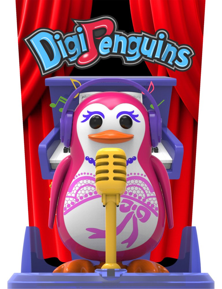 SILVERLIT SI 88347 DIGIPENGUINS su 3 scenų piešiniais
