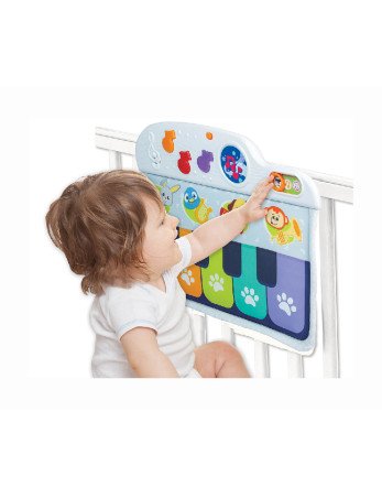 SMILY PLAY 0781 Fortepijonas ant vaikiškos lovelės rėmo