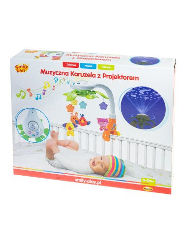 SMILY PLAY 0845 Muzikinė karuselė