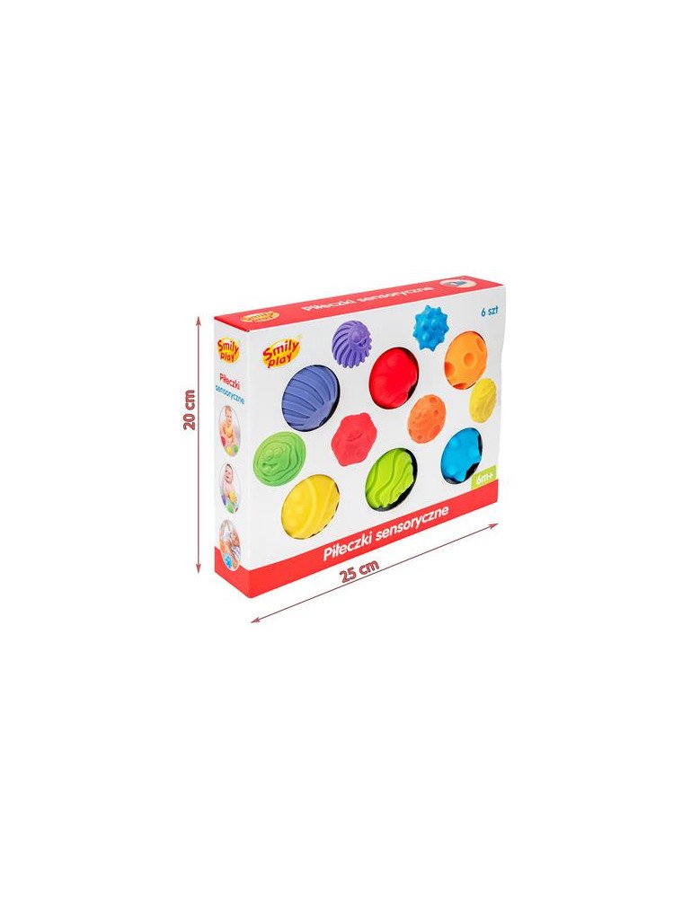 SMILY PLAY 84508 Sensoriniai kamuoliukai 6vnt.