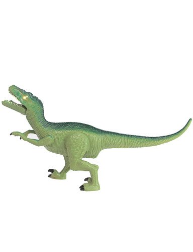 SMILY PLAY SP83982 Dinozaurų šviesos garsas Raptor žalias