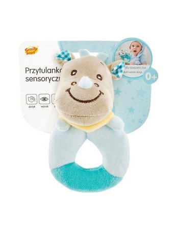 SMILY PLAY SP84080 Sensorinis pliušinis žaislas su varpeliu karvė 0+