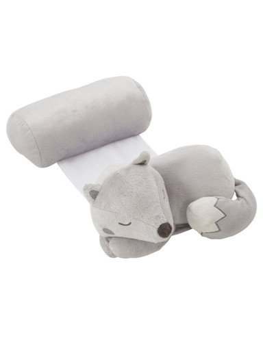 TINEO kūdikio pleištas ir pliušinis žaislas 2-in-1 "Mažasis vilkas